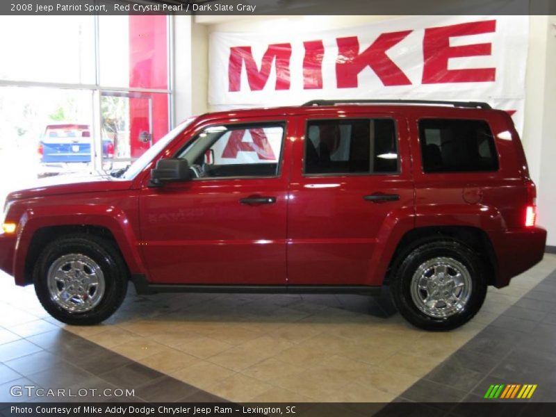 Red Crystal Pearl / Dark Slate Gray 2008 Jeep Patriot Sport