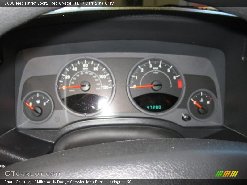 Red Crystal Pearl / Dark Slate Gray 2008 Jeep Patriot Sport