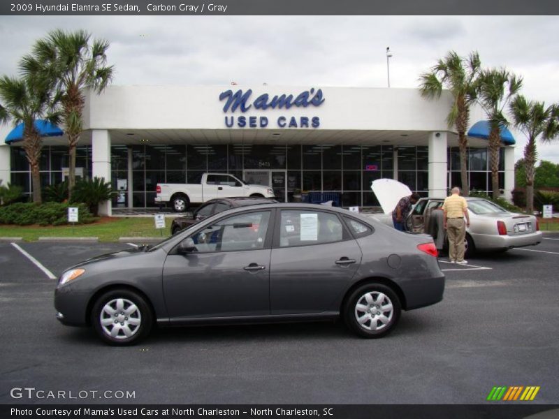 Carbon Gray / Gray 2009 Hyundai Elantra SE Sedan