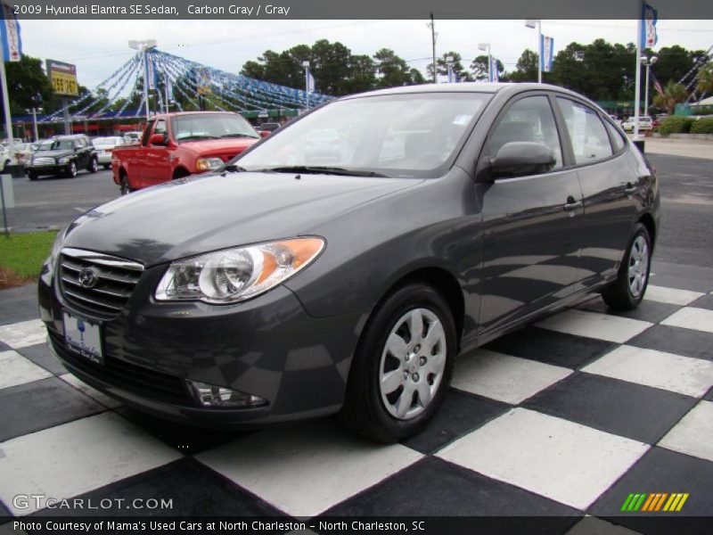 Carbon Gray / Gray 2009 Hyundai Elantra SE Sedan