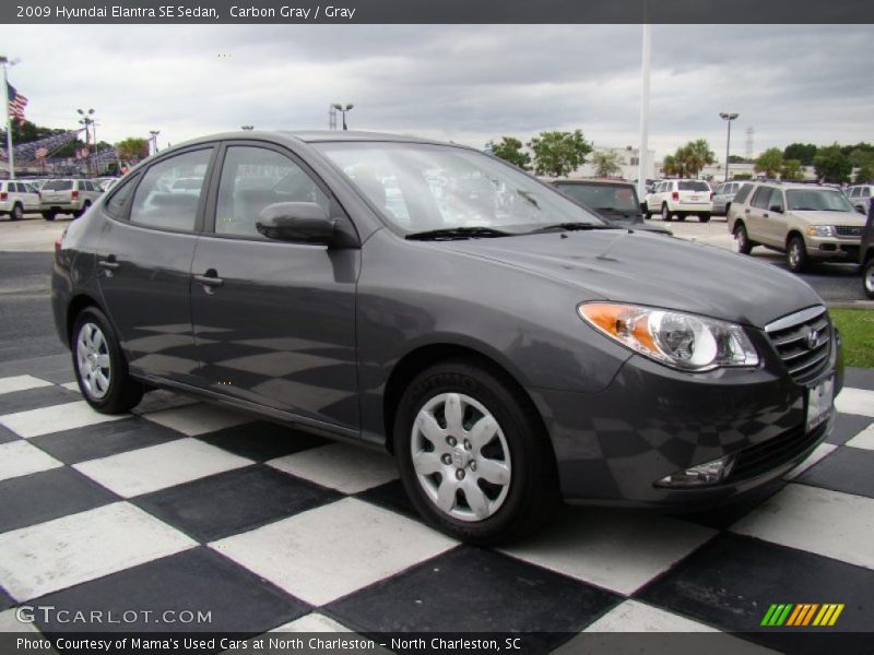 Carbon Gray / Gray 2009 Hyundai Elantra SE Sedan