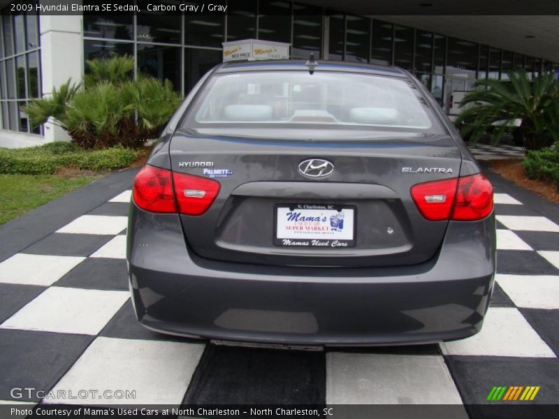 Carbon Gray / Gray 2009 Hyundai Elantra SE Sedan