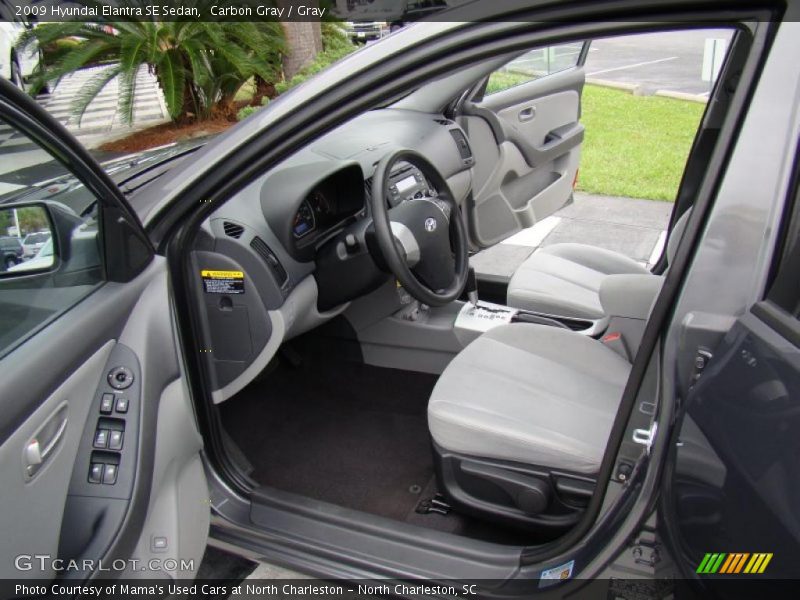 Carbon Gray / Gray 2009 Hyundai Elantra SE Sedan