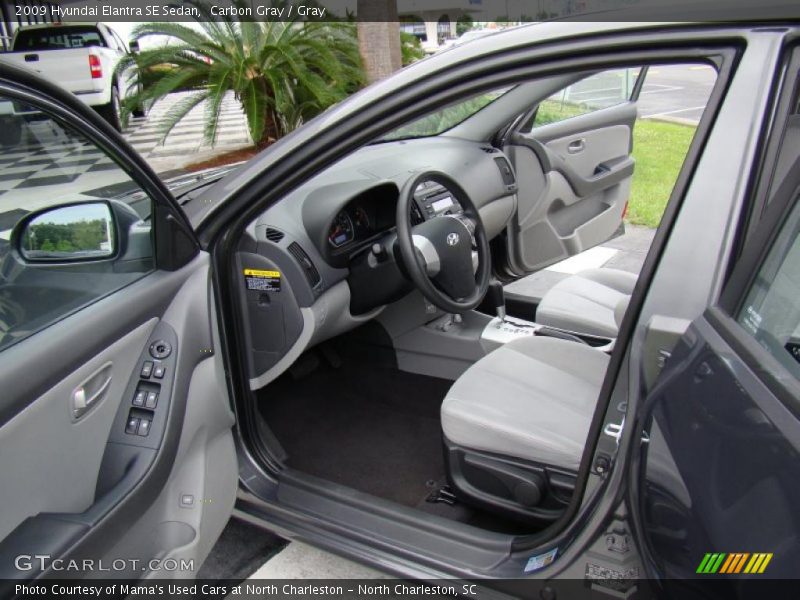 Carbon Gray / Gray 2009 Hyundai Elantra SE Sedan