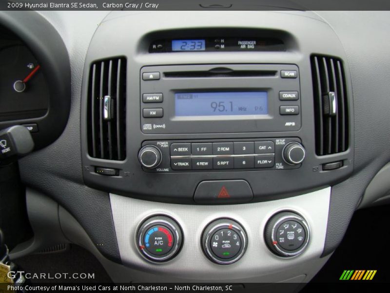 Carbon Gray / Gray 2009 Hyundai Elantra SE Sedan