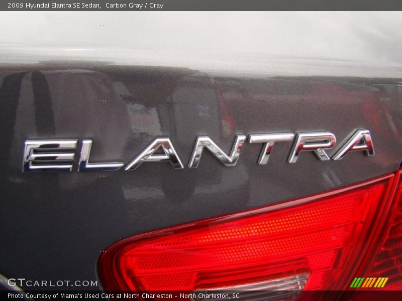 Carbon Gray / Gray 2009 Hyundai Elantra SE Sedan