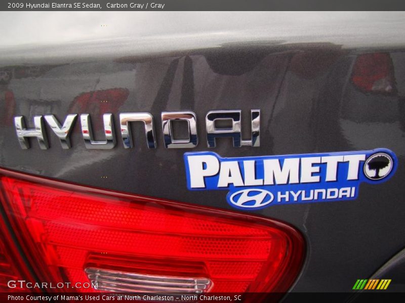 Carbon Gray / Gray 2009 Hyundai Elantra SE Sedan