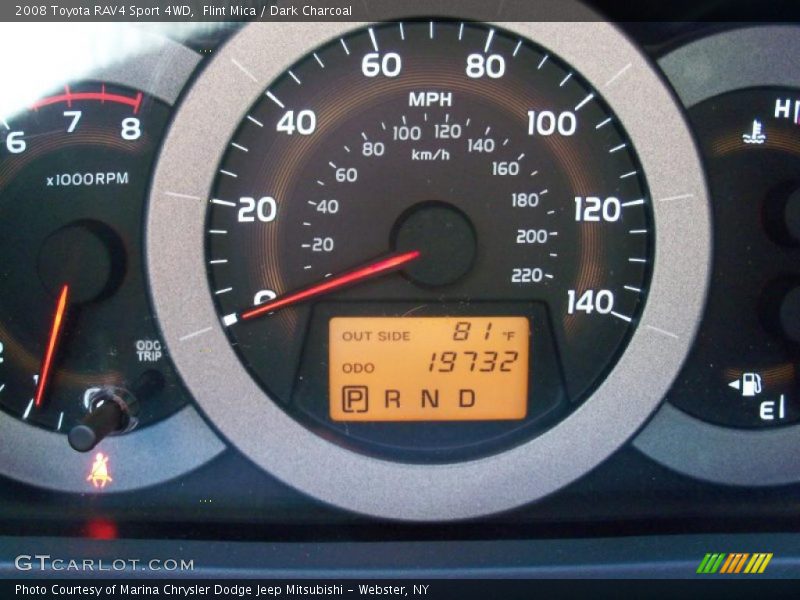 Flint Mica / Dark Charcoal 2008 Toyota RAV4 Sport 4WD