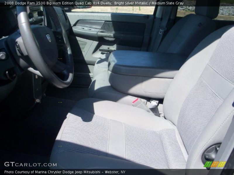 Bright Silver Metallic / Medium Slate Gray 2008 Dodge Ram 3500 Big Horn Edition Quad Cab 4x4 Dually