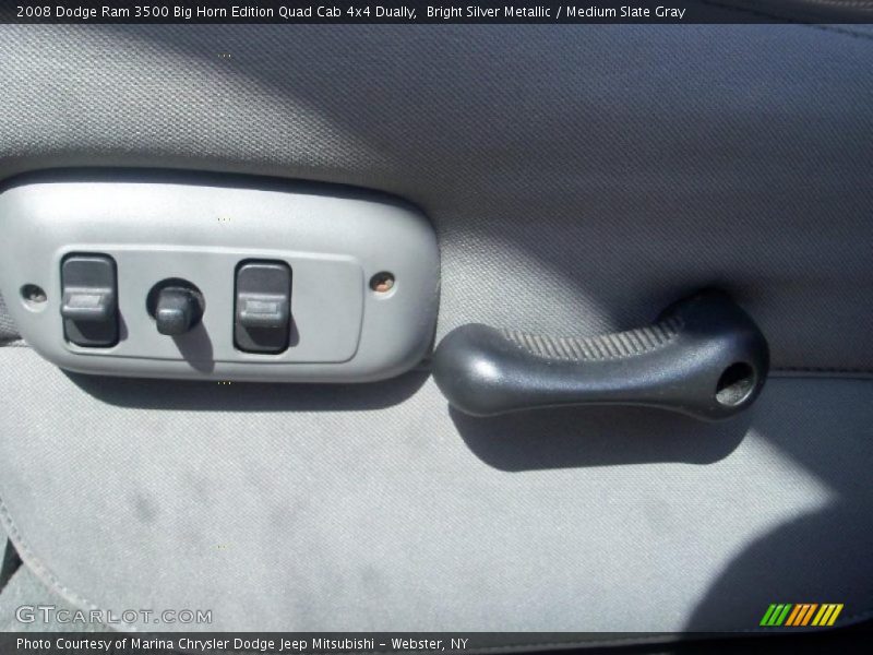 Bright Silver Metallic / Medium Slate Gray 2008 Dodge Ram 3500 Big Horn Edition Quad Cab 4x4 Dually