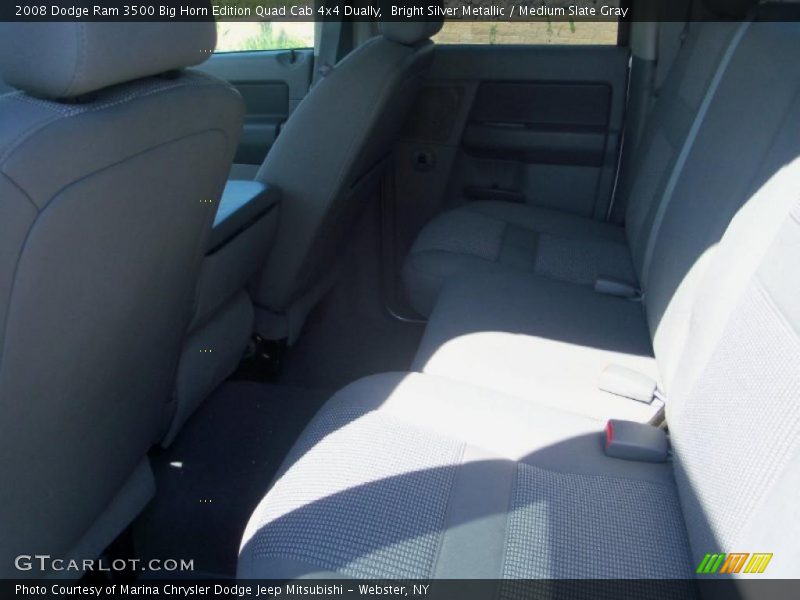 Bright Silver Metallic / Medium Slate Gray 2008 Dodge Ram 3500 Big Horn Edition Quad Cab 4x4 Dually