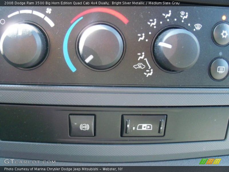 Bright Silver Metallic / Medium Slate Gray 2008 Dodge Ram 3500 Big Horn Edition Quad Cab 4x4 Dually