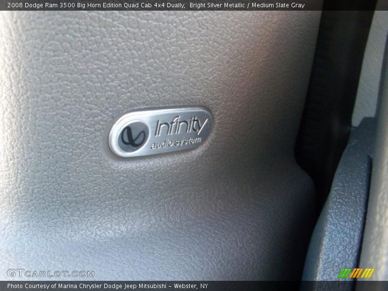 Bright Silver Metallic / Medium Slate Gray 2008 Dodge Ram 3500 Big Horn Edition Quad Cab 4x4 Dually
