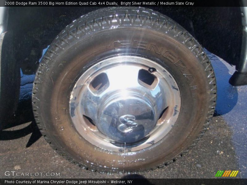 Bright Silver Metallic / Medium Slate Gray 2008 Dodge Ram 3500 Big Horn Edition Quad Cab 4x4 Dually