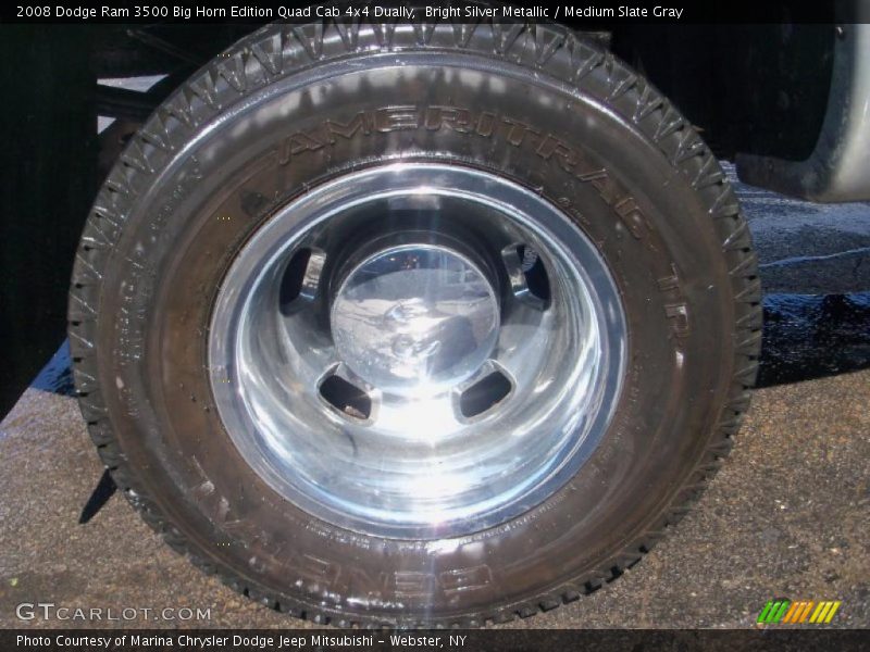 Bright Silver Metallic / Medium Slate Gray 2008 Dodge Ram 3500 Big Horn Edition Quad Cab 4x4 Dually