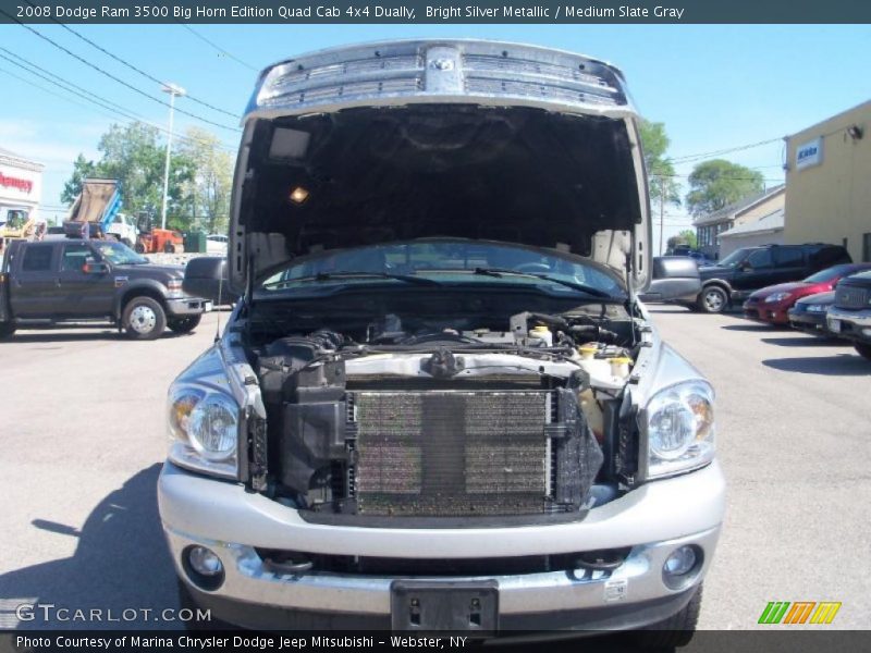 Bright Silver Metallic / Medium Slate Gray 2008 Dodge Ram 3500 Big Horn Edition Quad Cab 4x4 Dually