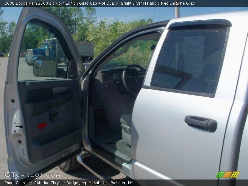Bright Silver Metallic / Medium Slate Gray 2008 Dodge Ram 3500 Big Horn Edition Quad Cab 4x4 Dually