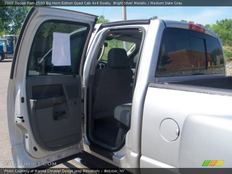 Bright Silver Metallic / Medium Slate Gray 2008 Dodge Ram 3500 Big Horn Edition Quad Cab 4x4 Dually