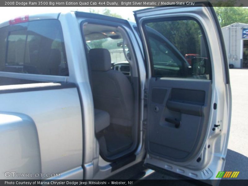 Bright Silver Metallic / Medium Slate Gray 2008 Dodge Ram 3500 Big Horn Edition Quad Cab 4x4 Dually