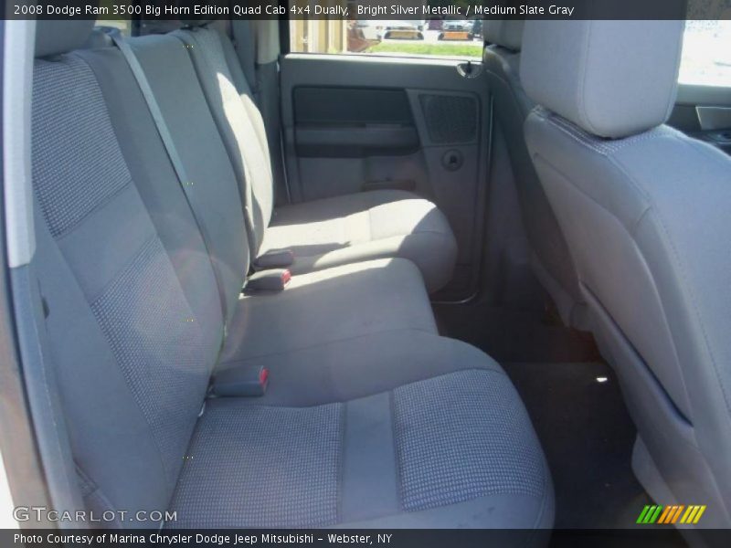 Bright Silver Metallic / Medium Slate Gray 2008 Dodge Ram 3500 Big Horn Edition Quad Cab 4x4 Dually