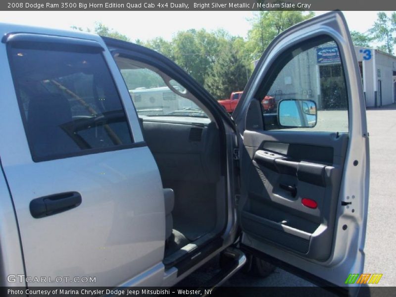Bright Silver Metallic / Medium Slate Gray 2008 Dodge Ram 3500 Big Horn Edition Quad Cab 4x4 Dually