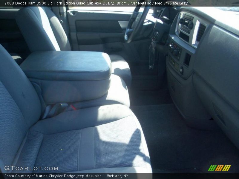 Bright Silver Metallic / Medium Slate Gray 2008 Dodge Ram 3500 Big Horn Edition Quad Cab 4x4 Dually