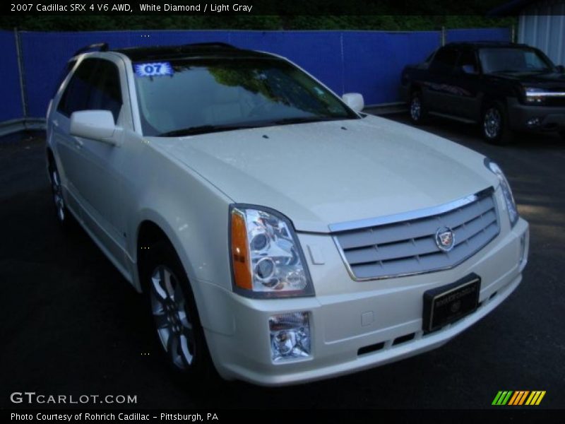 White Diamond / Light Gray 2007 Cadillac SRX 4 V6 AWD