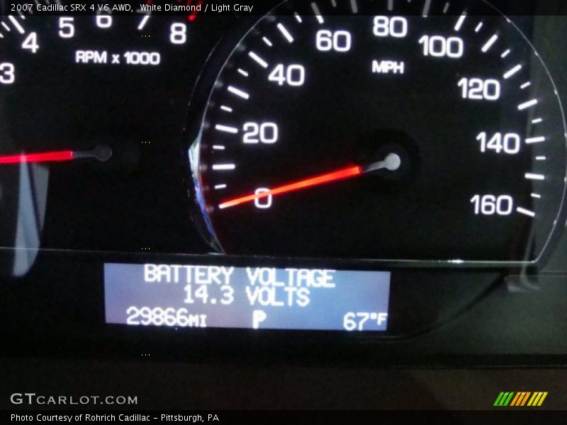 White Diamond / Light Gray 2007 Cadillac SRX 4 V6 AWD