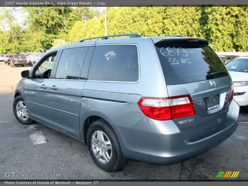 Slate Green Metallic / Gray 2007 Honda Odyssey EX-L