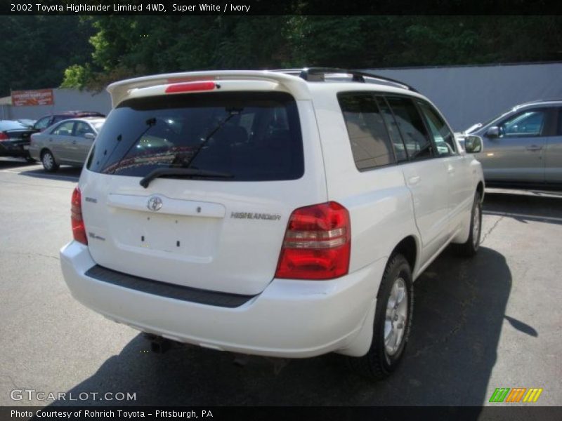 Super White / Ivory 2002 Toyota Highlander Limited 4WD