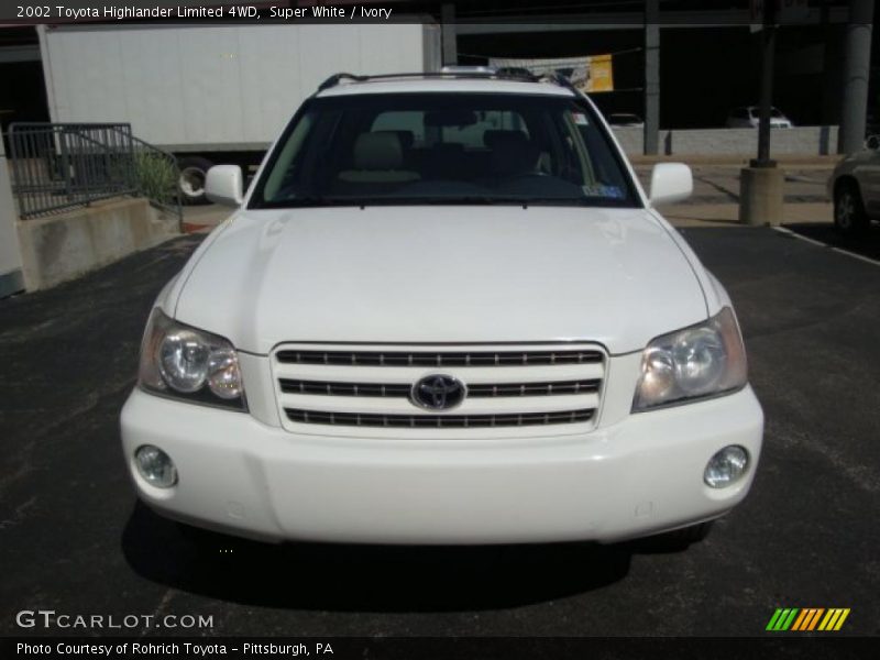 Super White / Ivory 2002 Toyota Highlander Limited 4WD