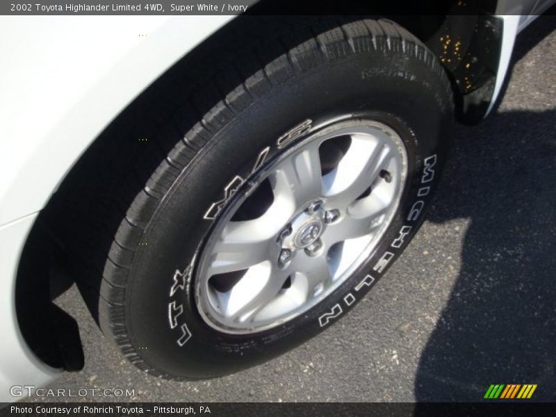 Super White / Ivory 2002 Toyota Highlander Limited 4WD