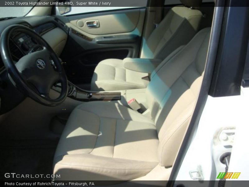 Super White / Ivory 2002 Toyota Highlander Limited 4WD