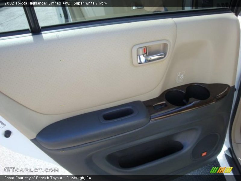 Super White / Ivory 2002 Toyota Highlander Limited 4WD