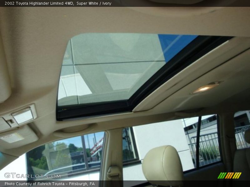 Super White / Ivory 2002 Toyota Highlander Limited 4WD