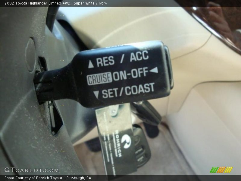 Super White / Ivory 2002 Toyota Highlander Limited 4WD