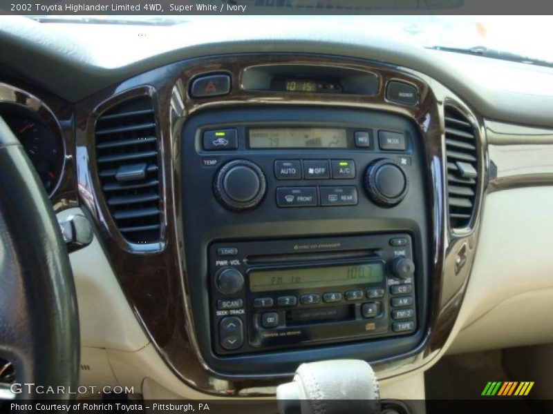 Super White / Ivory 2002 Toyota Highlander Limited 4WD