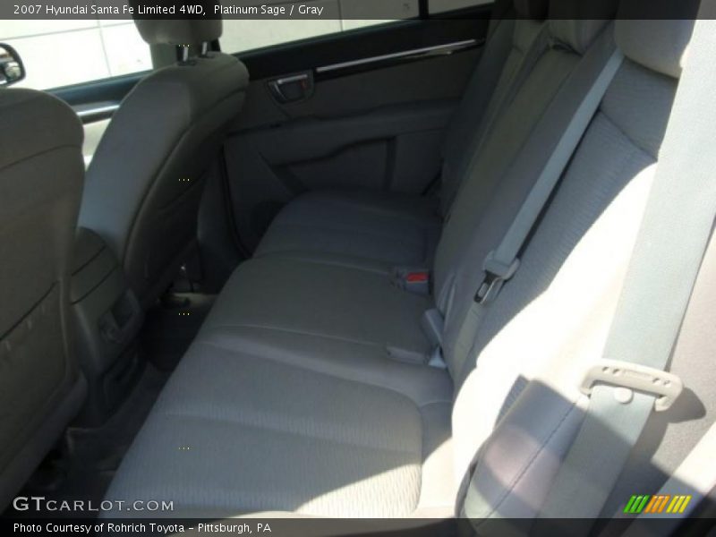 Platinum Sage / Gray 2007 Hyundai Santa Fe Limited 4WD