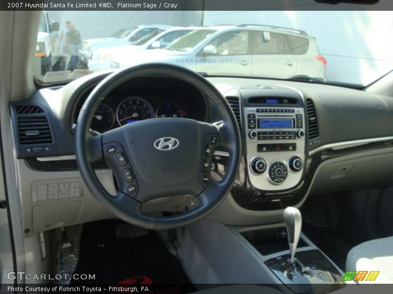 Platinum Sage / Gray 2007 Hyundai Santa Fe Limited 4WD