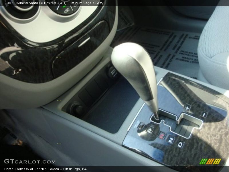 Platinum Sage / Gray 2007 Hyundai Santa Fe Limited 4WD