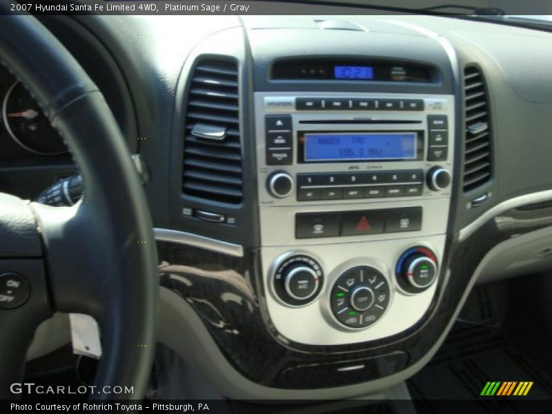 Platinum Sage / Gray 2007 Hyundai Santa Fe Limited 4WD