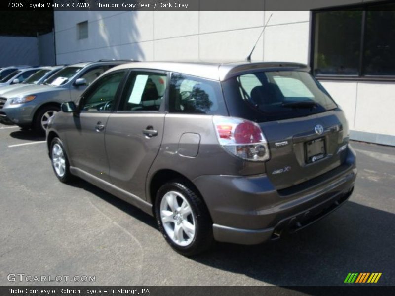 Phantom Gray Pearl / Dark Gray 2006 Toyota Matrix XR AWD