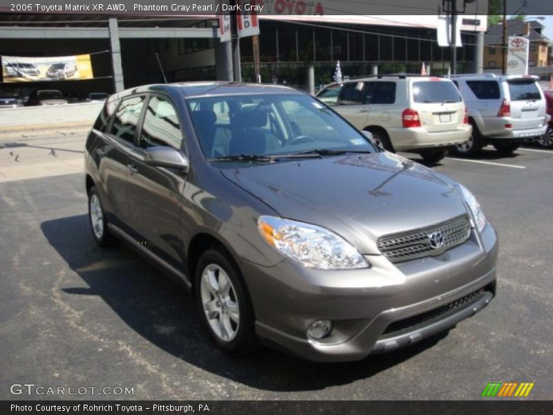 Phantom Gray Pearl / Dark Gray 2006 Toyota Matrix XR AWD