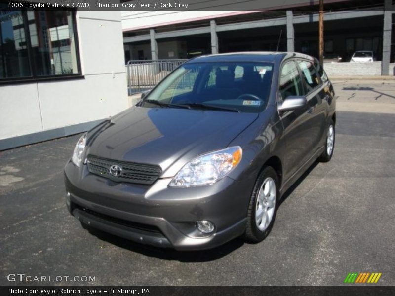 Phantom Gray Pearl / Dark Gray 2006 Toyota Matrix XR AWD