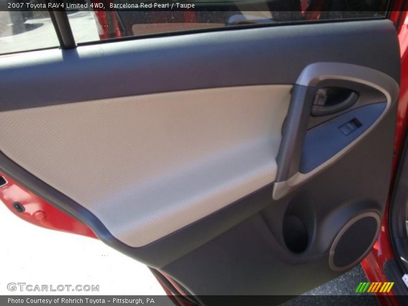 Barcelona Red Pearl / Taupe 2007 Toyota RAV4 Limited 4WD