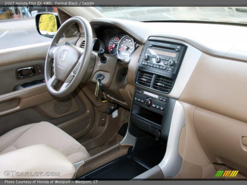 Formal Black / Saddle 2007 Honda Pilot EX 4WD