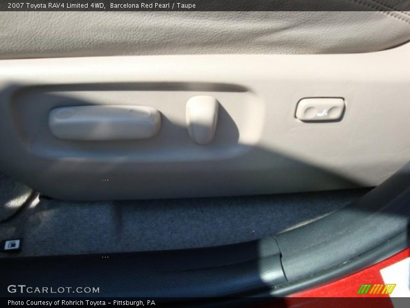 Barcelona Red Pearl / Taupe 2007 Toyota RAV4 Limited 4WD