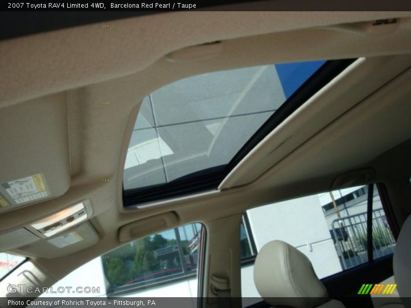 Barcelona Red Pearl / Taupe 2007 Toyota RAV4 Limited 4WD