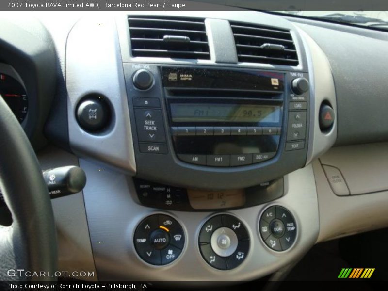 Barcelona Red Pearl / Taupe 2007 Toyota RAV4 Limited 4WD