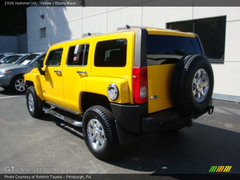Yellow / Ebony Black 2006 Hummer H3
